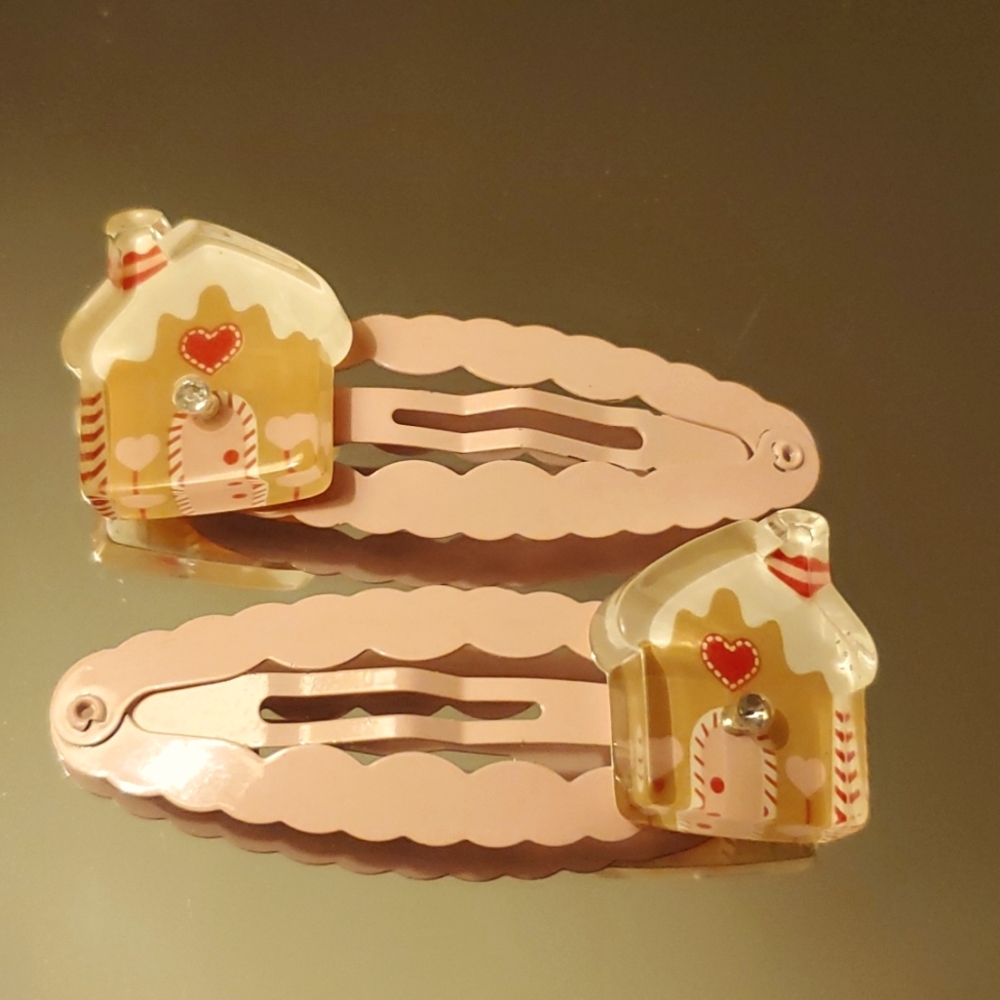 Gymboree Gingerbread House Hair Clips